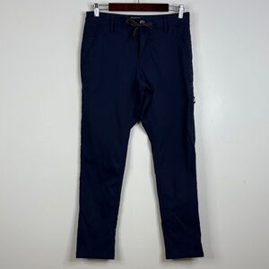 686 Everywhere Pants Mens 30 x 30 Navy Blue Slim Fit Taper Stretch Comfy Travel
